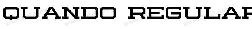 Quando Regular字体转换